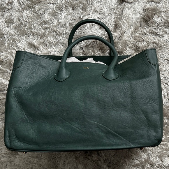 Mark & Graham The Elisabetta Slouch Handbag - Green Leather - Picture 5 of 10